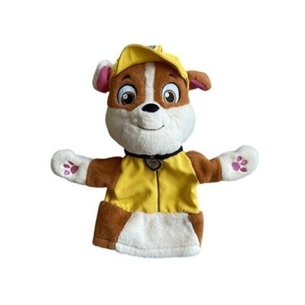 Gund Paw Patrol Rubble Hand Puppet Plush‎ Stuffed Animal 11 inches